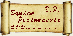 Danica Pečinoćević vizit kartica